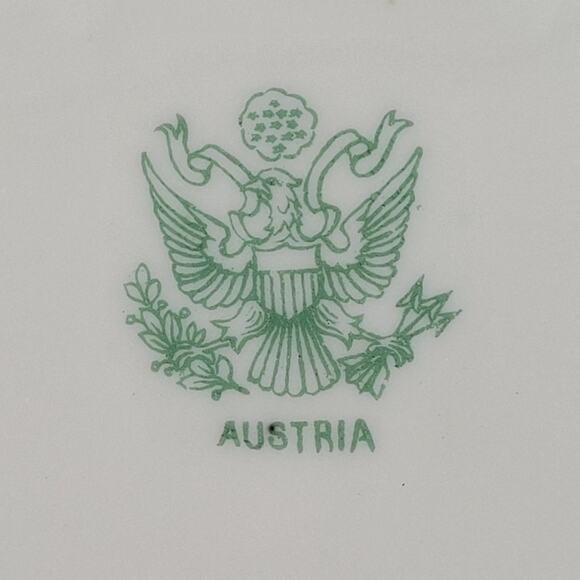 Moritz Zdekauer M.Z. Austrian China Porcelain Gilded Coquette Dessert Platter - Picture 7 of 8